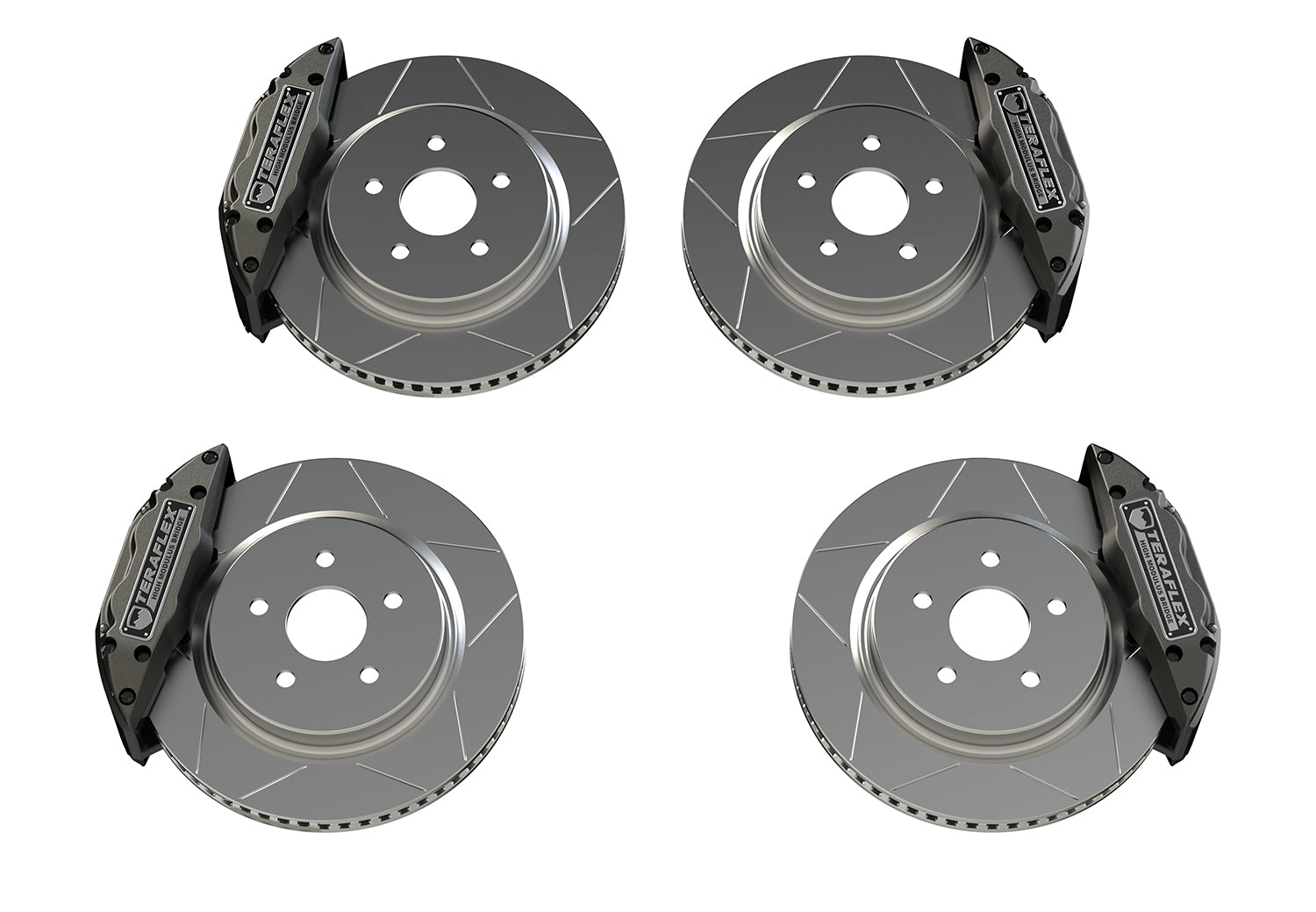 Jeep Wrangler JK 2007-2018 & Gladiator JT 2020-2021, TeraFlex Delta Brake System, Front and Rear