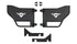 Ford Bronco 6th Gen 4-Door 2021-2026, Combat Off Road Mission Tube Doors, Rear Pair