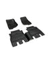 Jeep Wrangler JL 4-Door 2018-2026, TeraFlex All-Weather Floor Liner Kit, Front and Rear