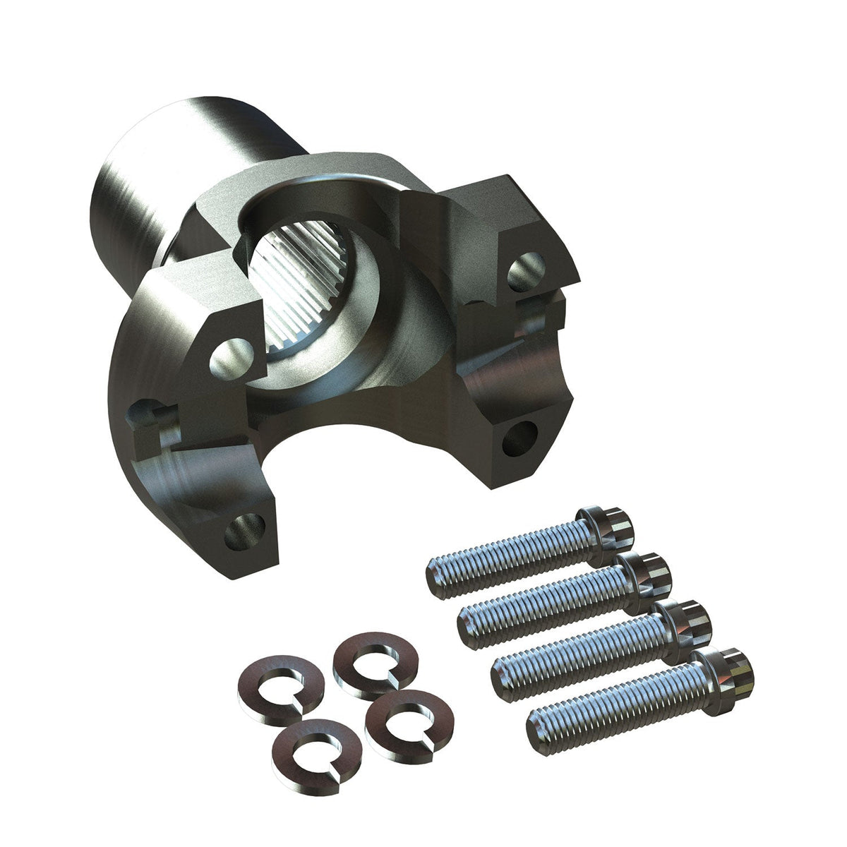 Jeep Wrangler JK 2007-2018, TeraFlex Transfer Case Output Yoke U-Bolt Conversion Kit, Each