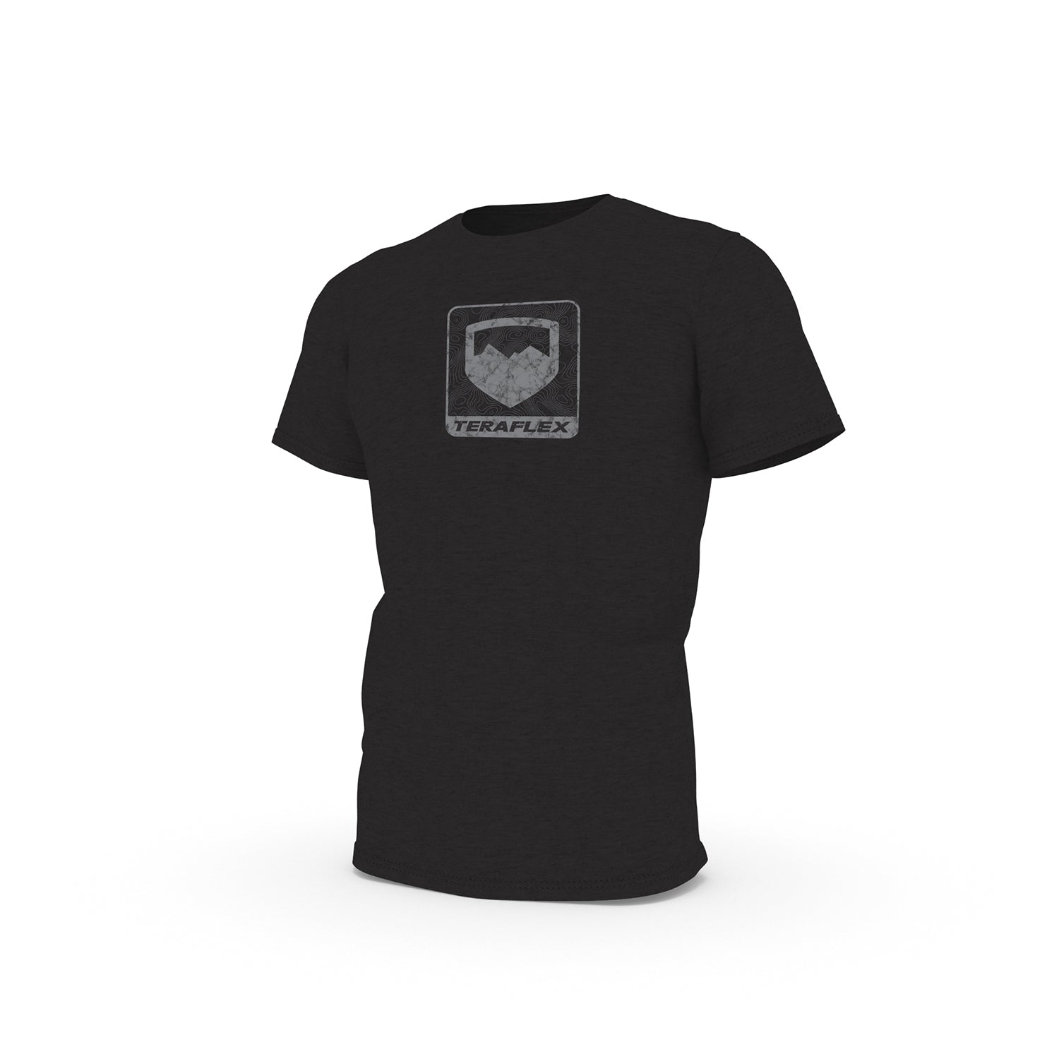 TeraFlex Men's Icon T-Shirt, Topo Graphic, Black