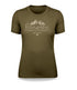 TeraFlex Women's Script T-Shirt, Mountain Graphic, Army Green, view 6