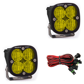 Baja Designs Squadron Sport Wide Cornering LED Lights - Pair - Amber