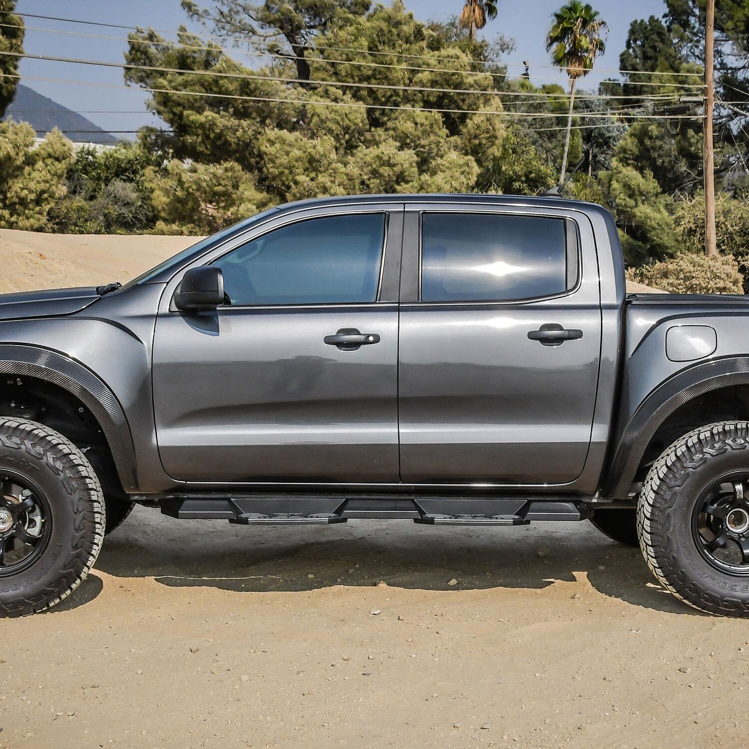 Ford Ranger 2019-2026 Crew Cab, Westin HDX Xtreme Nerf Step Bars, Cab Length, Textured Black, view 10