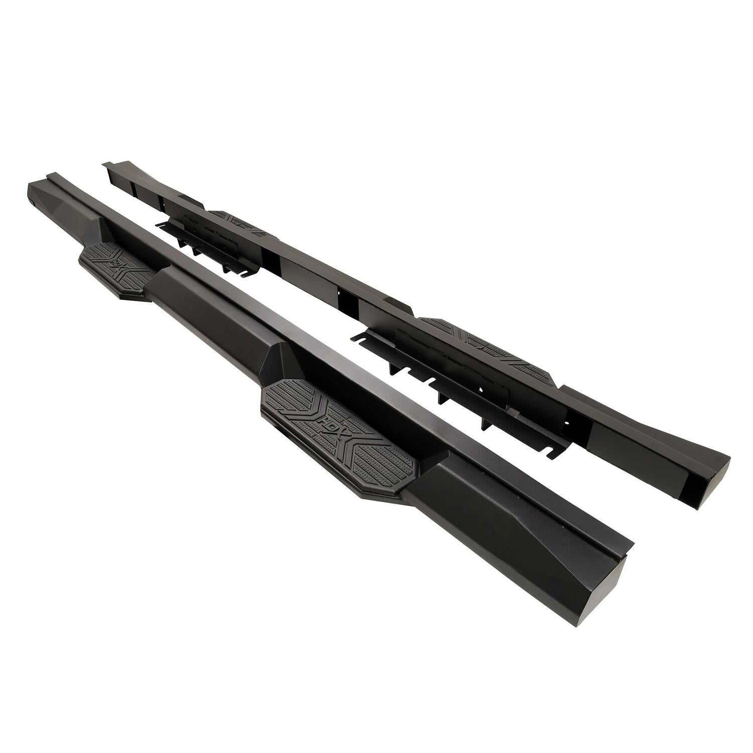 Tesla Cybertruck 2024-2026, Westin HDX Xtreme Nerf Step Bars, Cab Length, Textured Black, view 3