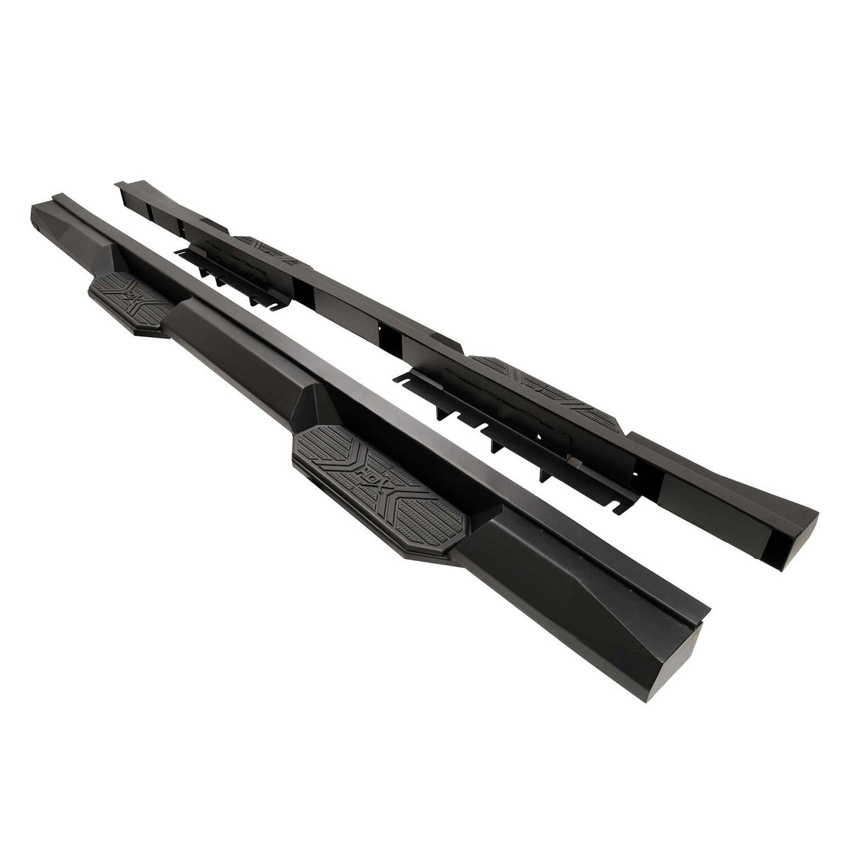 Tesla Cybertruck 2024-2026, Westin HDX Xtreme Nerf Step Bars, Cab Length, Textured Black, view 3
