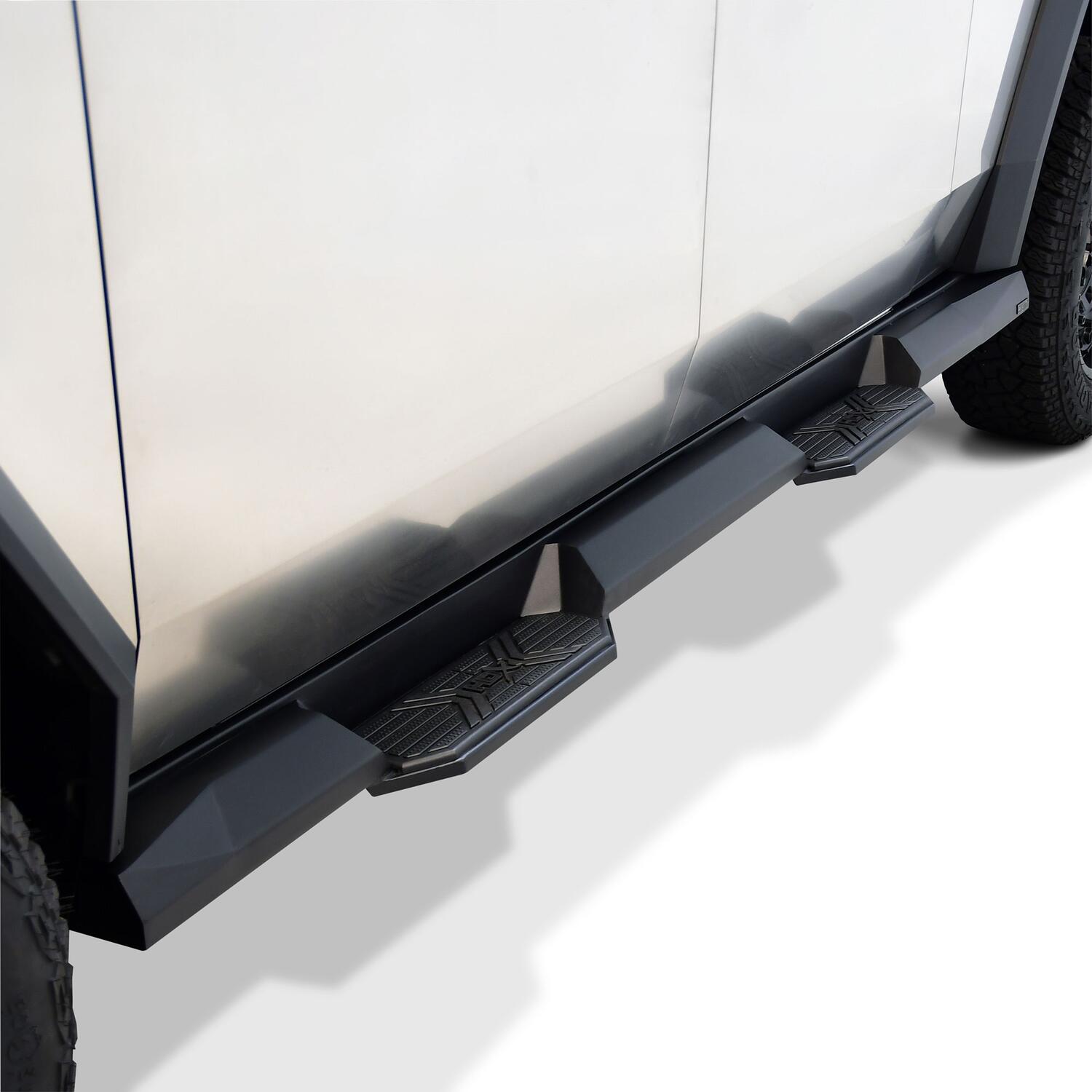 Tesla Cybertruck 2024-2026, Westin HDX Xtreme Nerf Step Bars, Cab Length, Textured Black, view 7