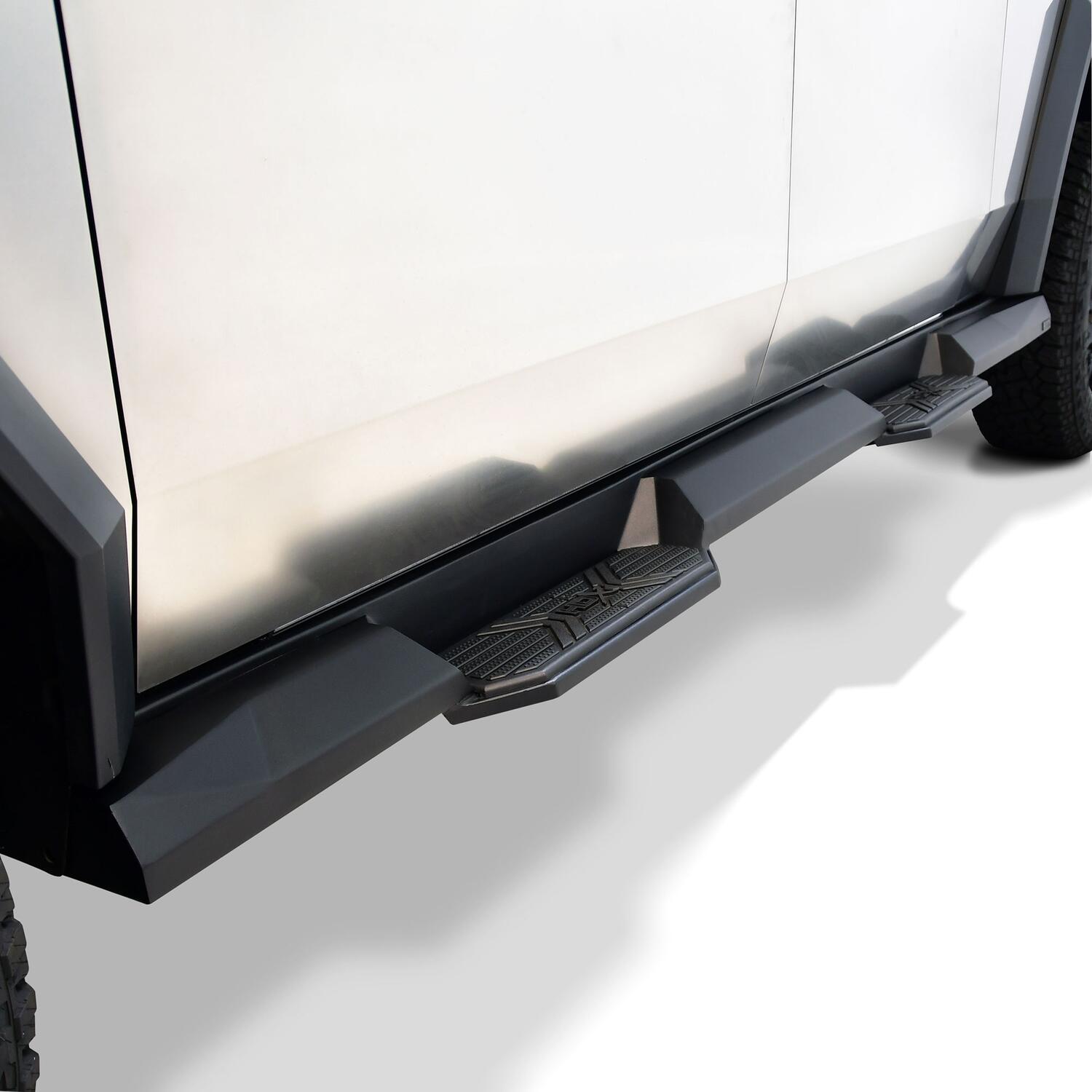 Tesla Cybertruck 2024-2026, Westin HDX Xtreme Nerf Step Bars, Cab Length, Textured Black, view 8