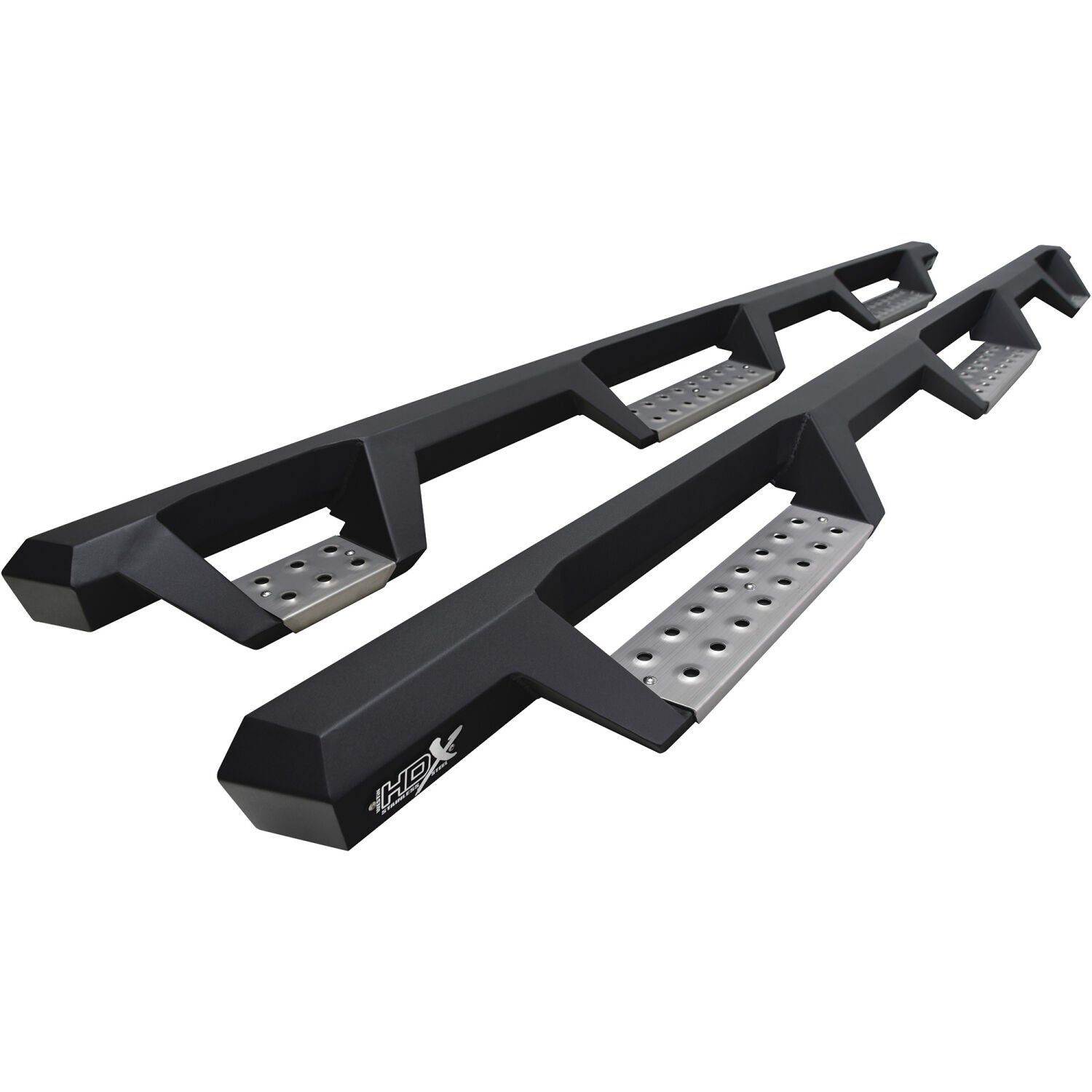 Chevrolet Silverado & GMC Sierra 2500 HD/3500 HD 2020-2026 Crew Cab, Westin HDX Stainless Drop Wheel-to-Wheel Nerf Step Bars, 98.2in Bed