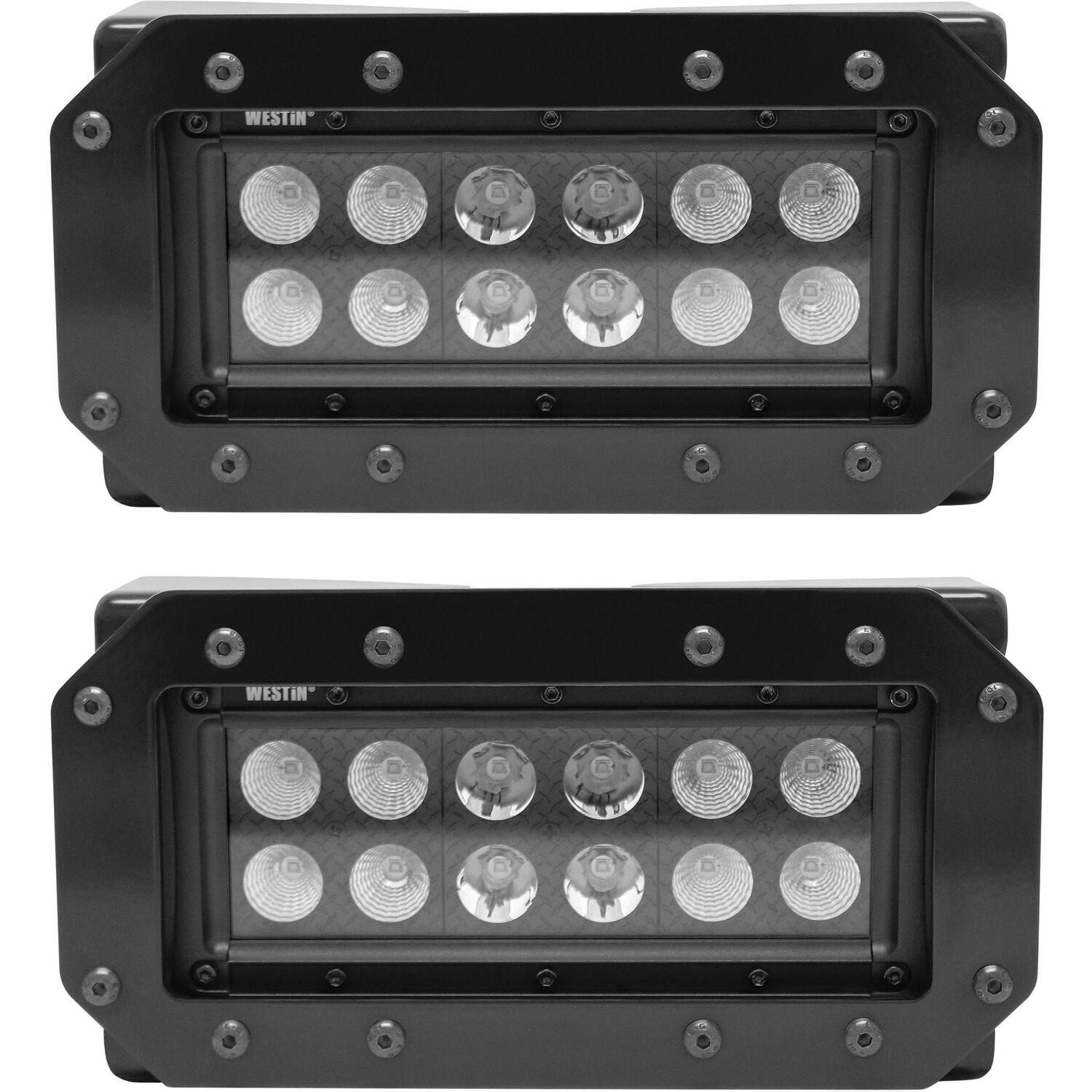 Westin HDX Flush Mount B-FORCE LED Light Kit, Two 6in Light Bars