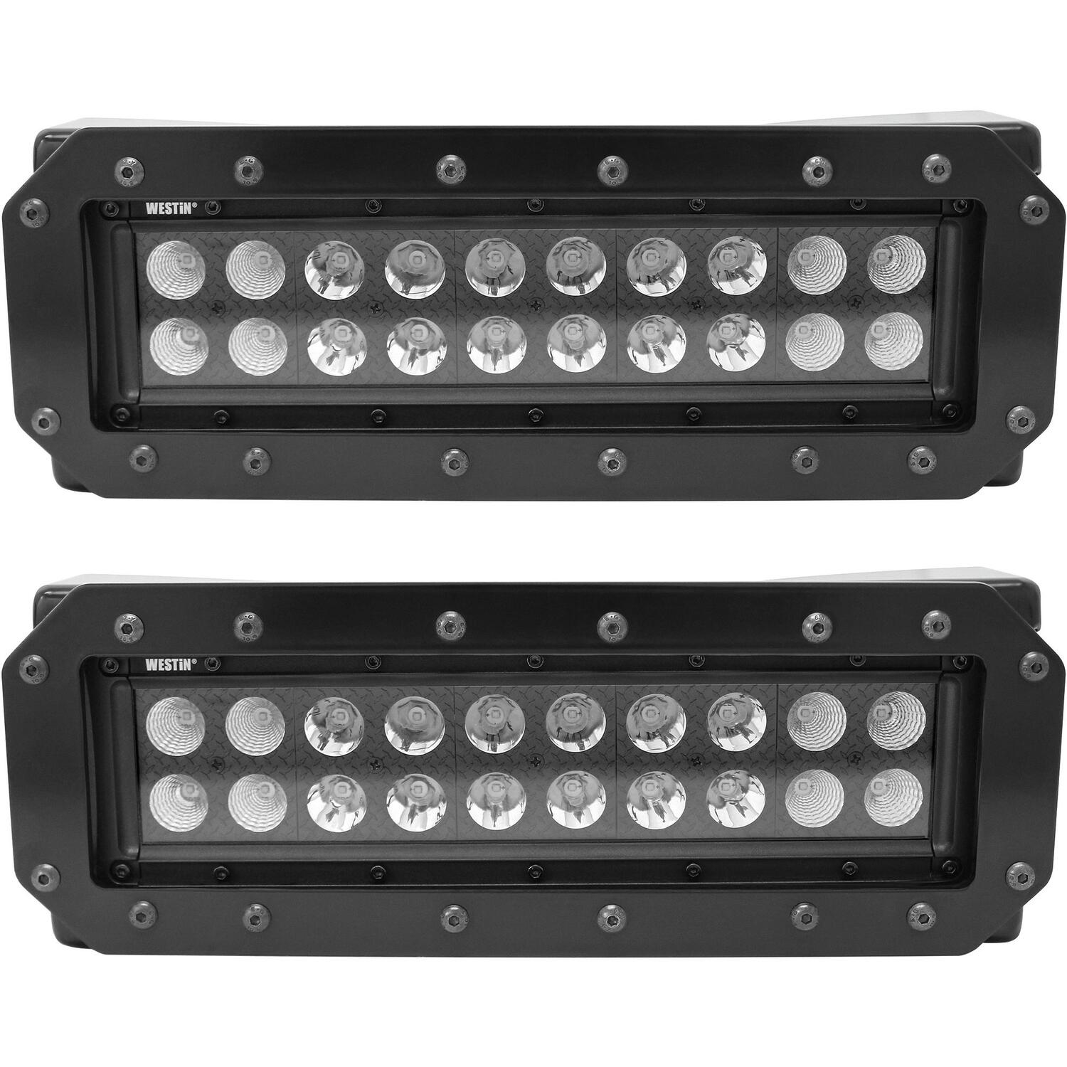 Westin HDX Flush Mount B-FORCE LED Light Kit, Two 10in Light Bars