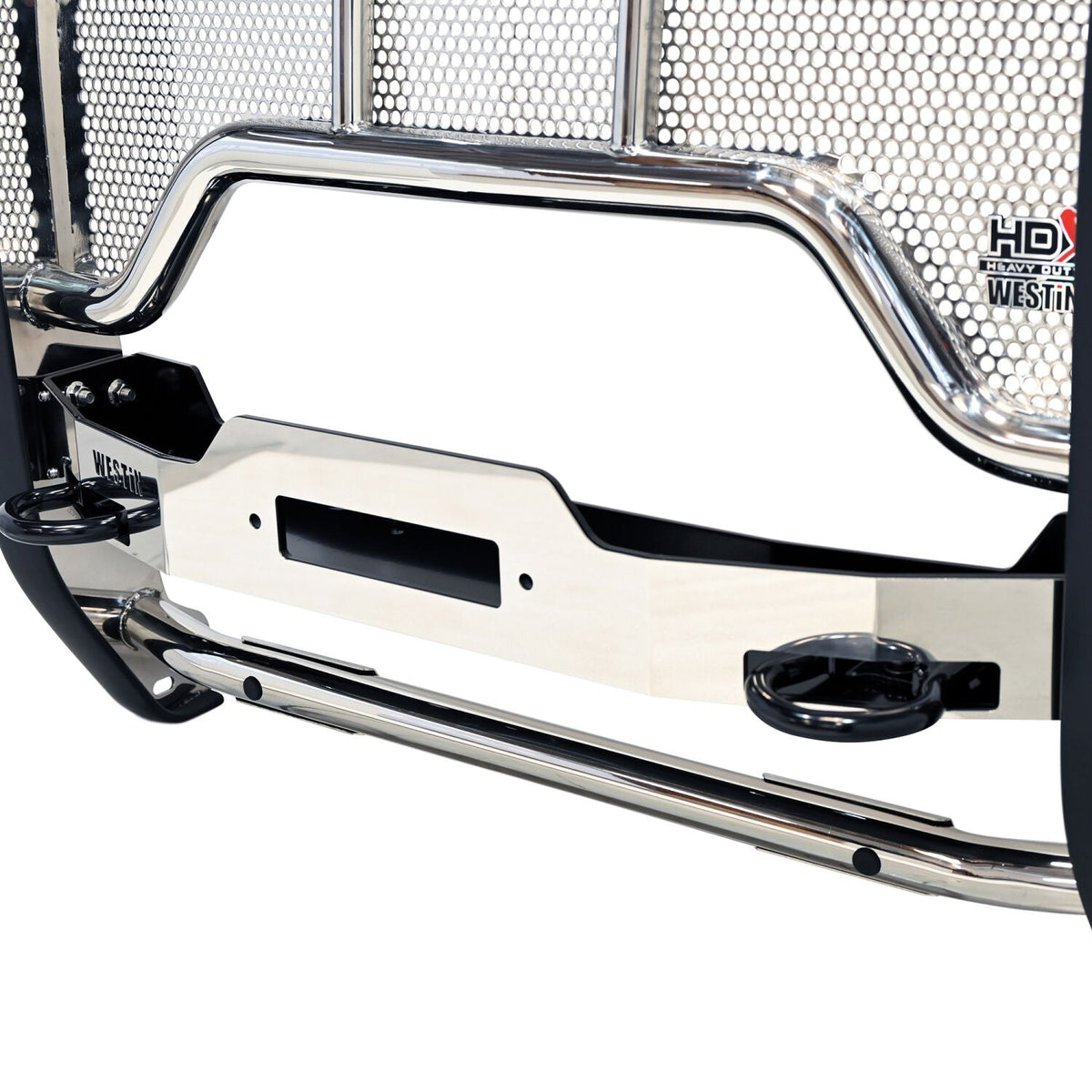 Ford F-250/F-350/F-450/F-550/F-600 Super Duty 2023-2026, Westin HDX Winch Mount Grille Guard, 1-Piece, Polished Stainless, view 5