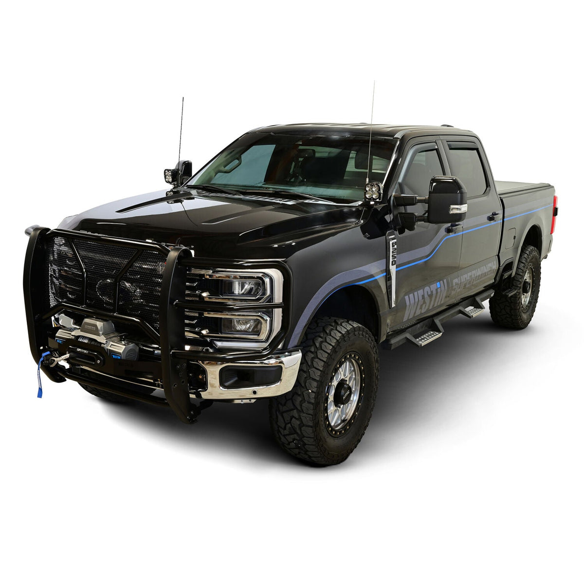 Ford F-250/F-350/F-450/F-550/F-600 Super Duty 2023-2026, Westin HDX Winch Mount Grille Guard, 1-Piece, Black, view 4