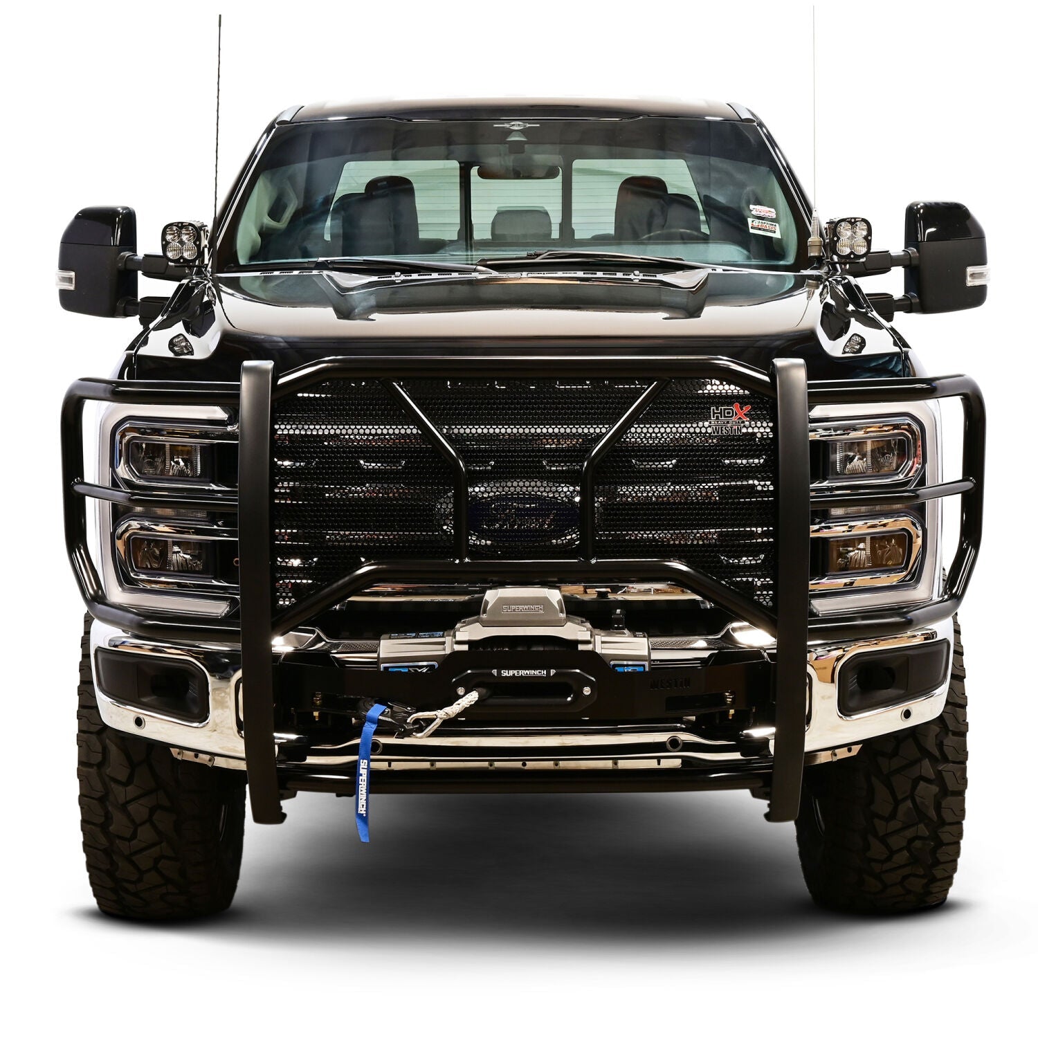 Ford F-250/F-350/F-450/F-550/F-600 Super Duty 2023-2026, Westin HDX Winch Mount Grille Guard, 1-Piece, Black, view 5