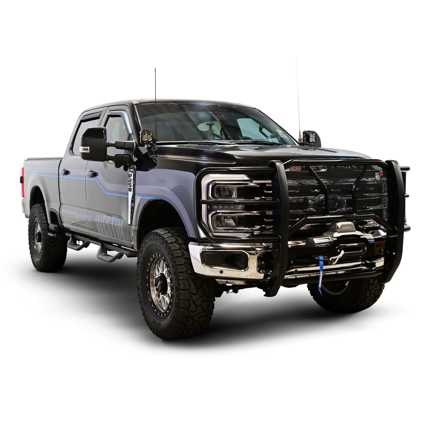 Ford F-250/F-350/F-450/F-550/F-600 Super Duty 2023-2026, Westin HDX Winch Mount Grille Guard, 1-Piece, Black, view 6