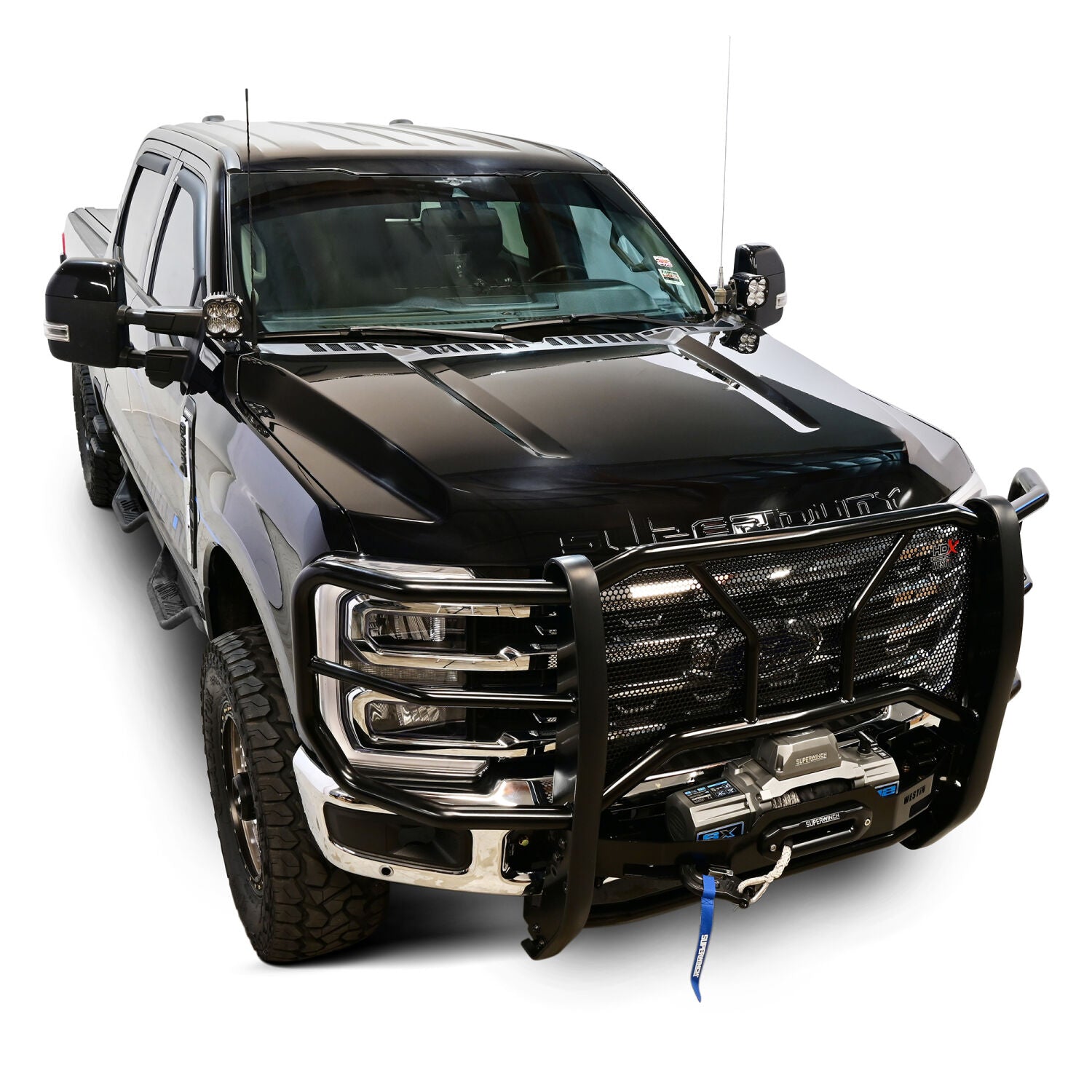 Ford F-250/F-350/F-450/F-550/F-600 Super Duty 2023-2026, Westin HDX Winch Mount Grille Guard, 1-Piece, Black, view 7