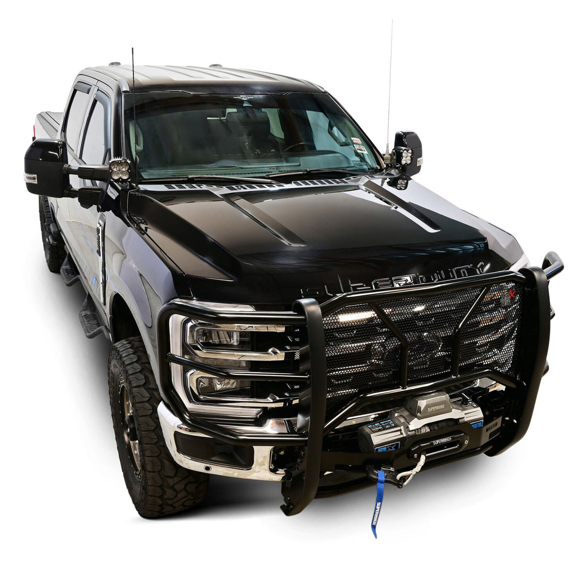 Ford F-250/F-350/F-450/F-550/F-600 Super Duty 2023-2026, Westin HDX Winch Mount Grille Guard, 1-Piece, Black, view 7