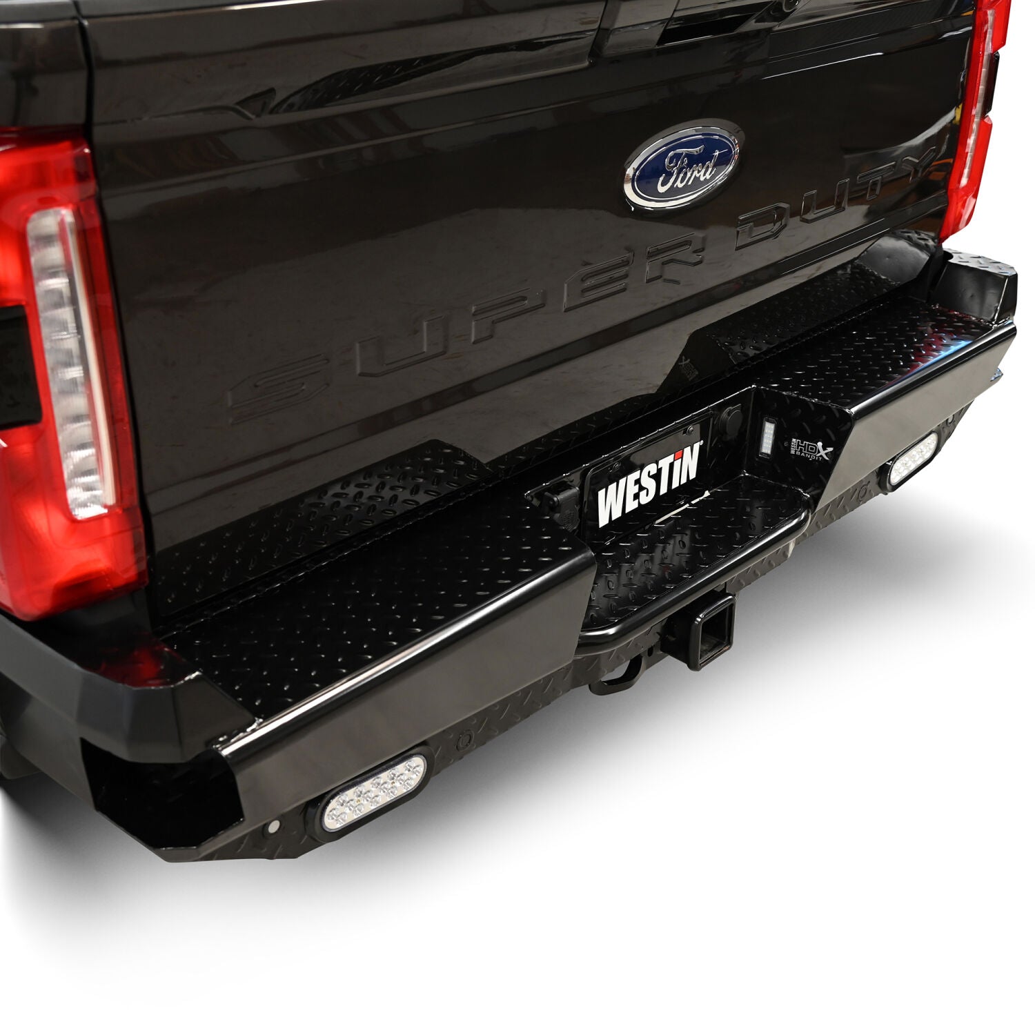 Ford F-250/F-350/F-450/F-550/F-600 Super Duty 2023-2026, Westin HDX Bandit Rear Bumper, Black Powder Coated, view 8