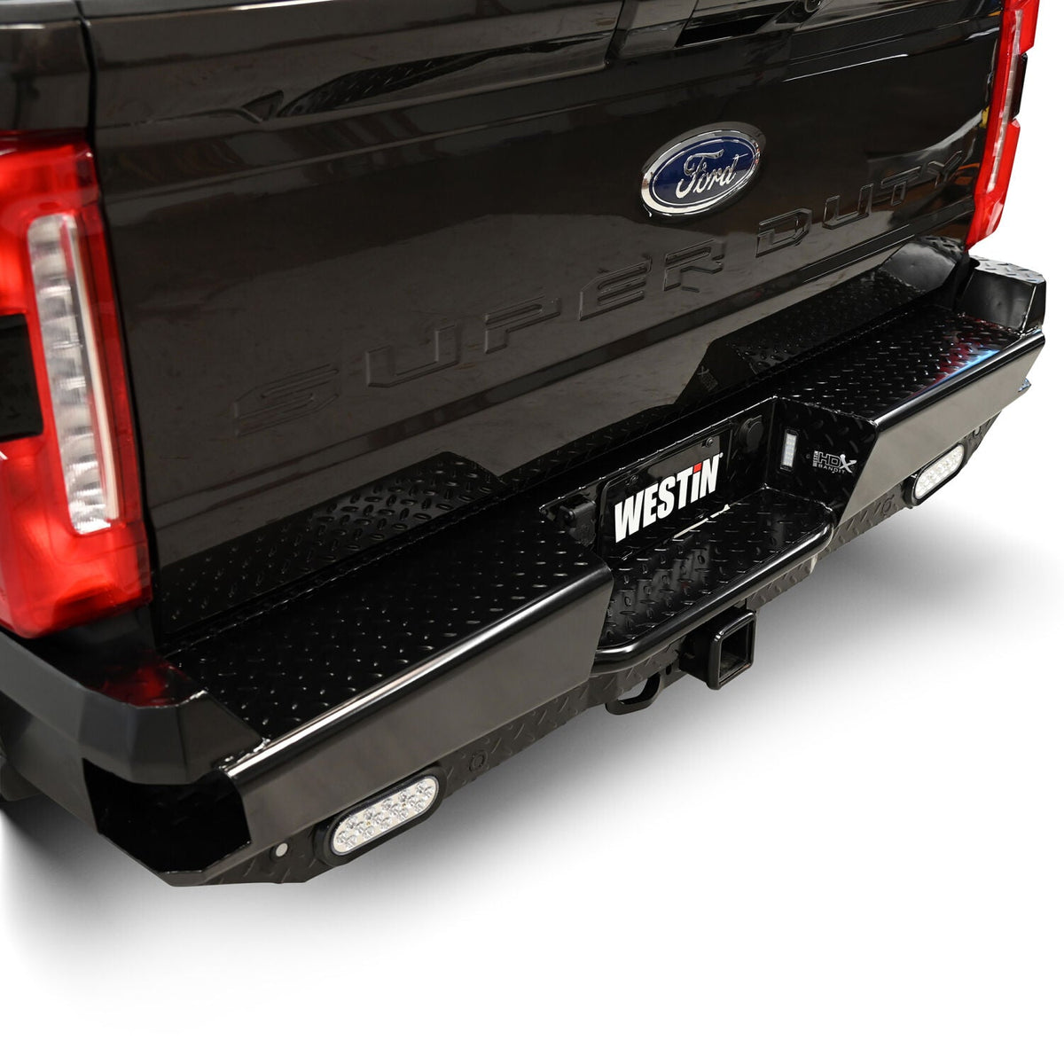 Ford F-250/F-350/F-450/F-550/F-600 Super Duty 2023-2026, Westin HDX Bandit Rear Bumper, Black Powder Coated, view 8
