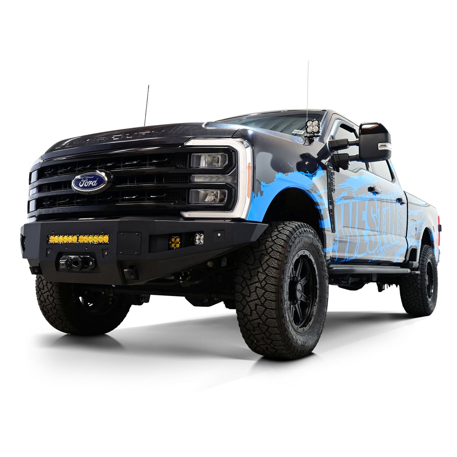 Ford F-250/F-350/F-450/F-550/F-600 Super Duty 2023-2026, Westin Pro-Series Front Bumper, Full Width, Textured Black, view 17