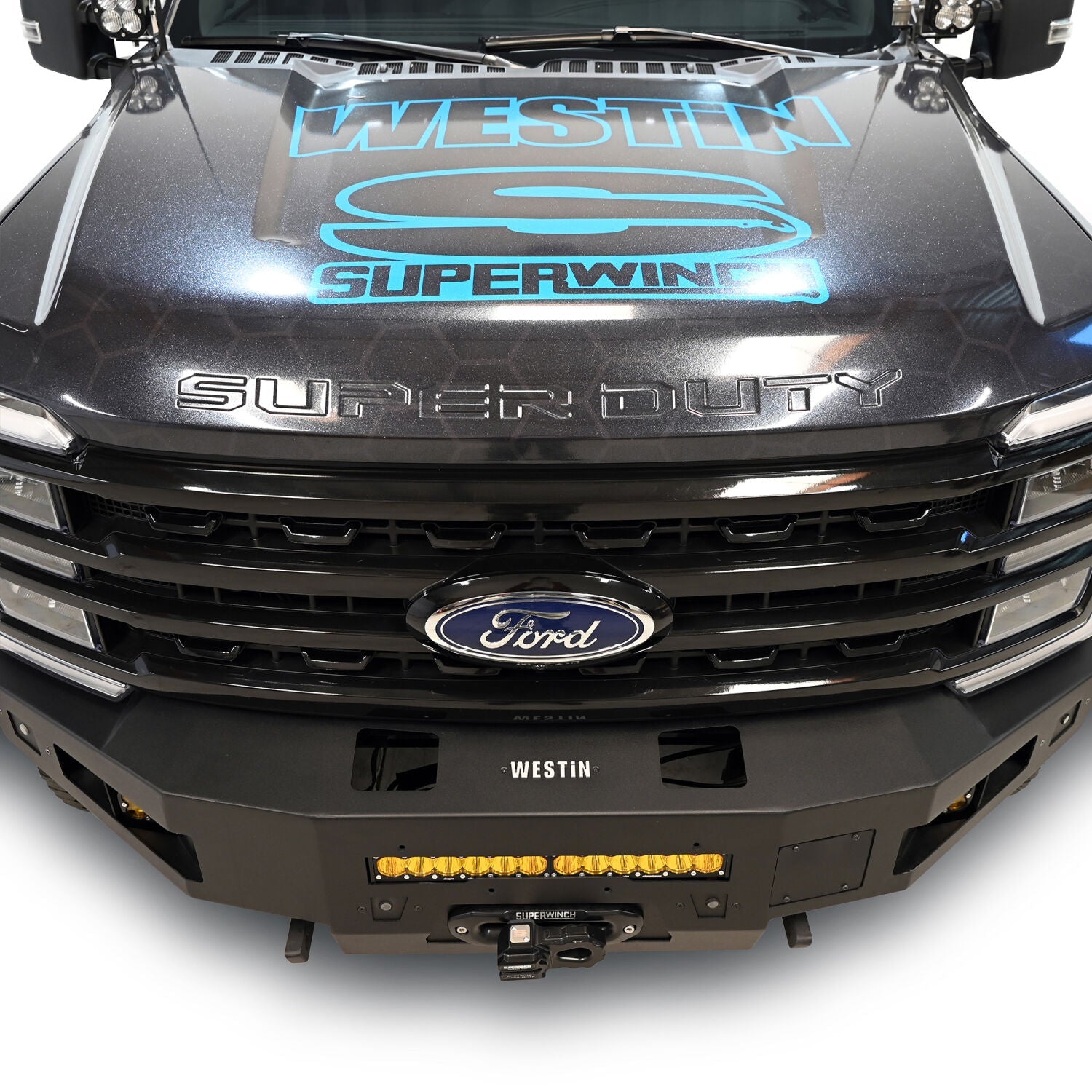 Ford F-250/F-350/F-450/F-550/F-600 Super Duty 2023-2026, Westin Pro-Series Front Bumper, Full Width, Textured Black, view 18