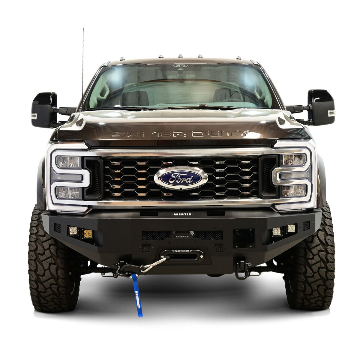 Ford F-250/F-350/F-450/F-550/F-600 Super Duty 2023-2026, Westin Pro-Series Front Bumper, Full Width, Textured Black, view 21