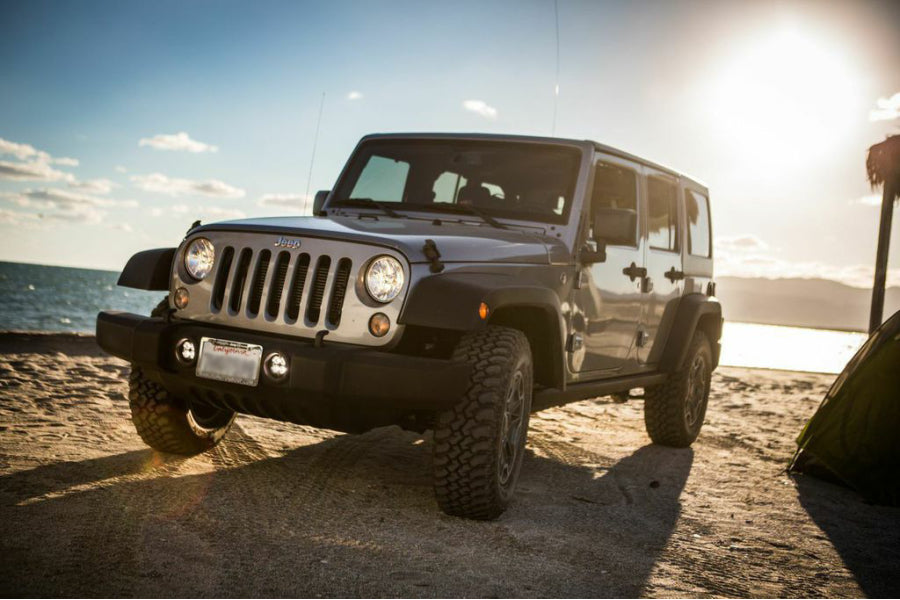 Jeep Wrangler JK Baja Designs Squadron-R Sport Fog Pocket LED Light Kit - White