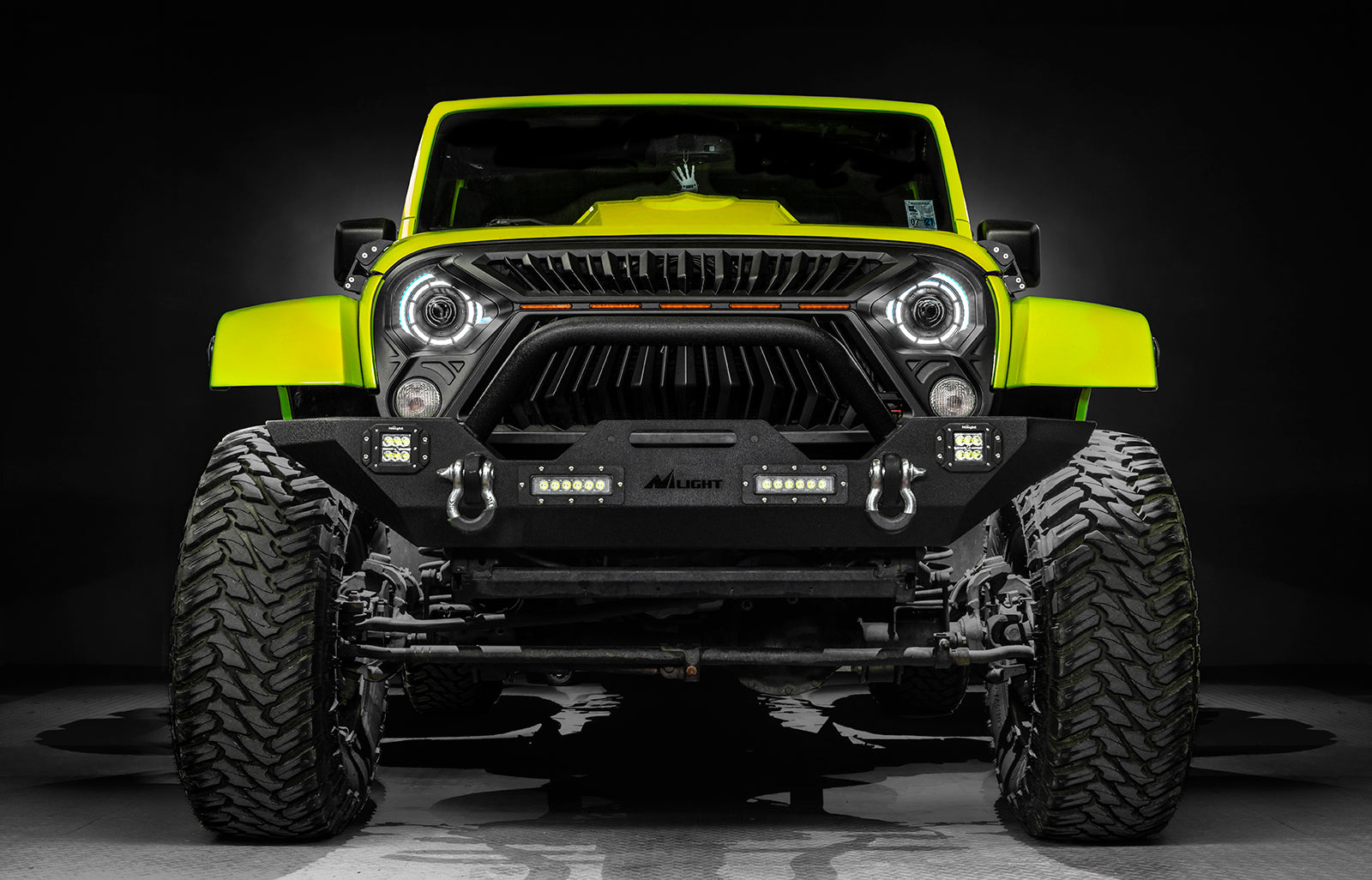 Jeep Wrangler JK 2007-2018, ORACLE Lighting Oculus 7in ColorSHIFT Bi-LED Projector Headlights, view 2