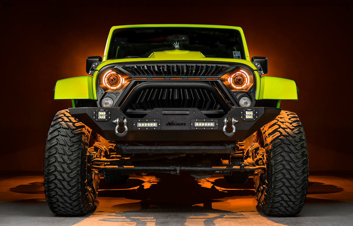 Jeep Wrangler JK 2007-2018, ORACLE Lighting Oculus 7in ColorSHIFT Bi-LED Projector Headlights, view 6