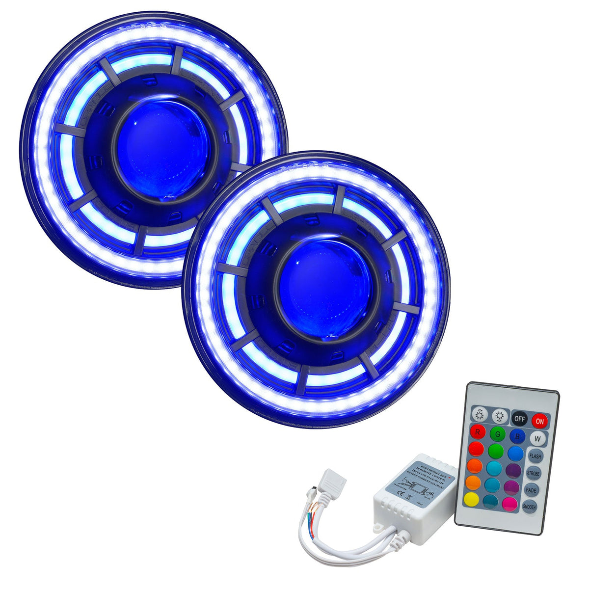 Jeep Wrangler JK 2007-2018, ORACLE Lighting Oculus 7in ColorSHIFT Bi-LED Projector Headlights, view 11