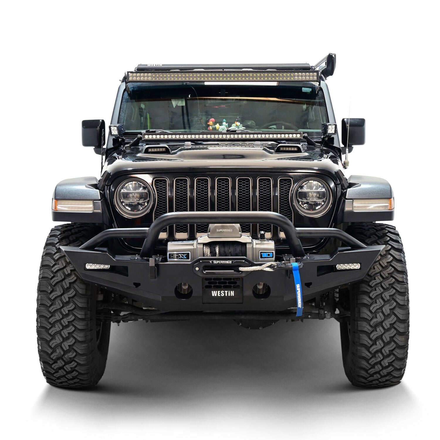 Jeep Wrangler JL 2018-2026 & Gladiator JT 2020-2026, Westin XTS Front Bumper, Textured Black, view 9