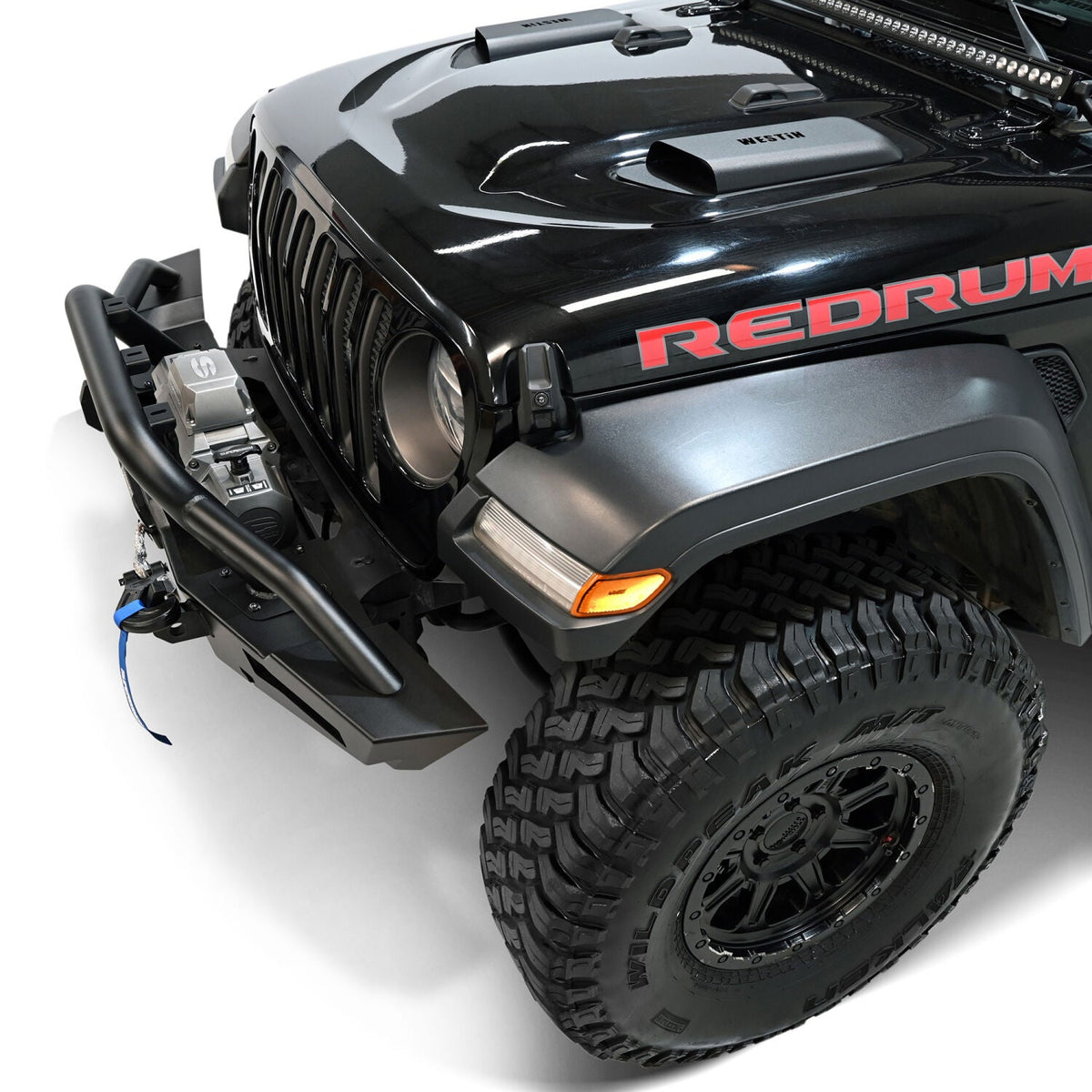 Jeep Wrangler JL 2018-2026 & Gladiator JT 2020-2026, Westin XTS Front Bumper, Textured Black, view 14