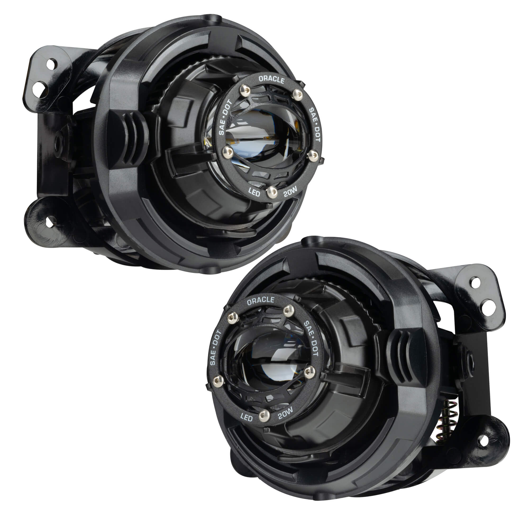 Jeep Wrangler JK 2007-2018, JL 2018-2025 & Gladiator JT 2020-2025, ORACLE Lighting Lensless LED Fog Lights, 20W