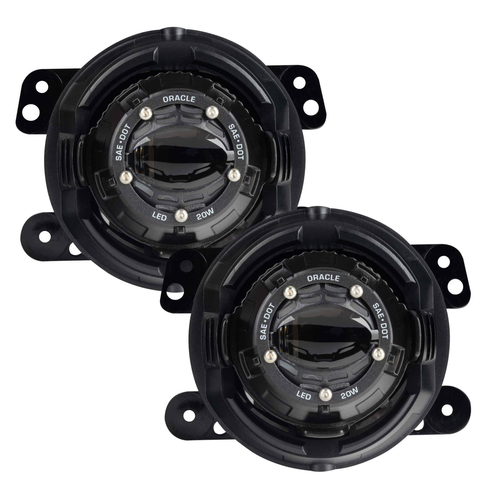 Jeep Wrangler JK 2007-2018, JL 2018-2025 & Gladiator JT 2020-2025, ORACLE Lighting Lensless LED Fog Lights, 20W, view 2