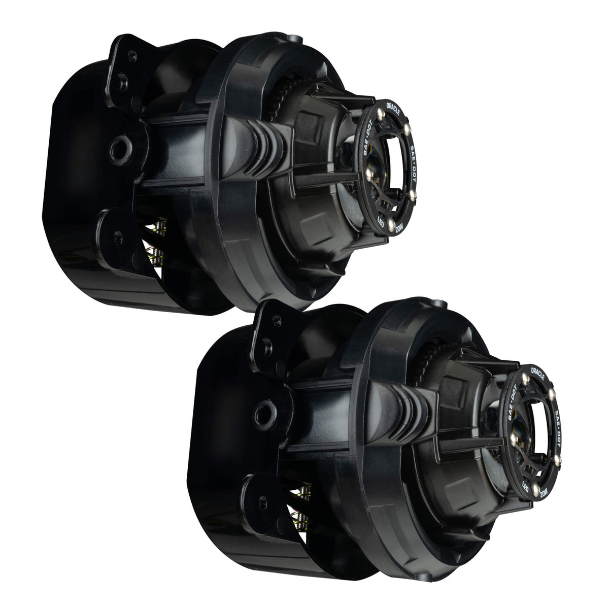 Jeep Wrangler JK 2007-2018, JL 2018-2025 & Gladiator JT 2020-2025, ORACLE Lighting Lensless LED Fog Lights, 20W, view 3