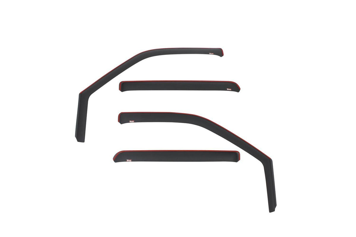 Ford F-150 2015-2020 & F-250/F-350 Super Duty 2017-2019, Westin In-Channel Wind Deflector, 4-Piece, Crew Cab, Matte Black