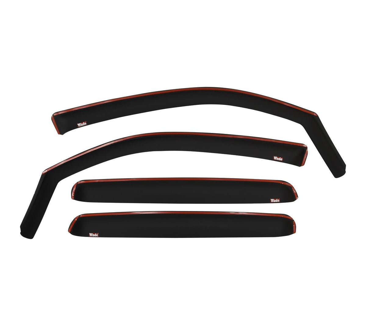 Toyota Tacoma 2005-2020, Westin In-Channel Wind Deflector, 4-Piece, Crew Cab, Matte Black