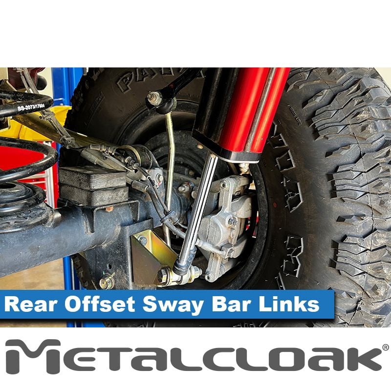 Jeep Wrangler JL 2018-2026, MetalCloak Rear Offset Sway Bar Link Extension Kit, 12in, view 4