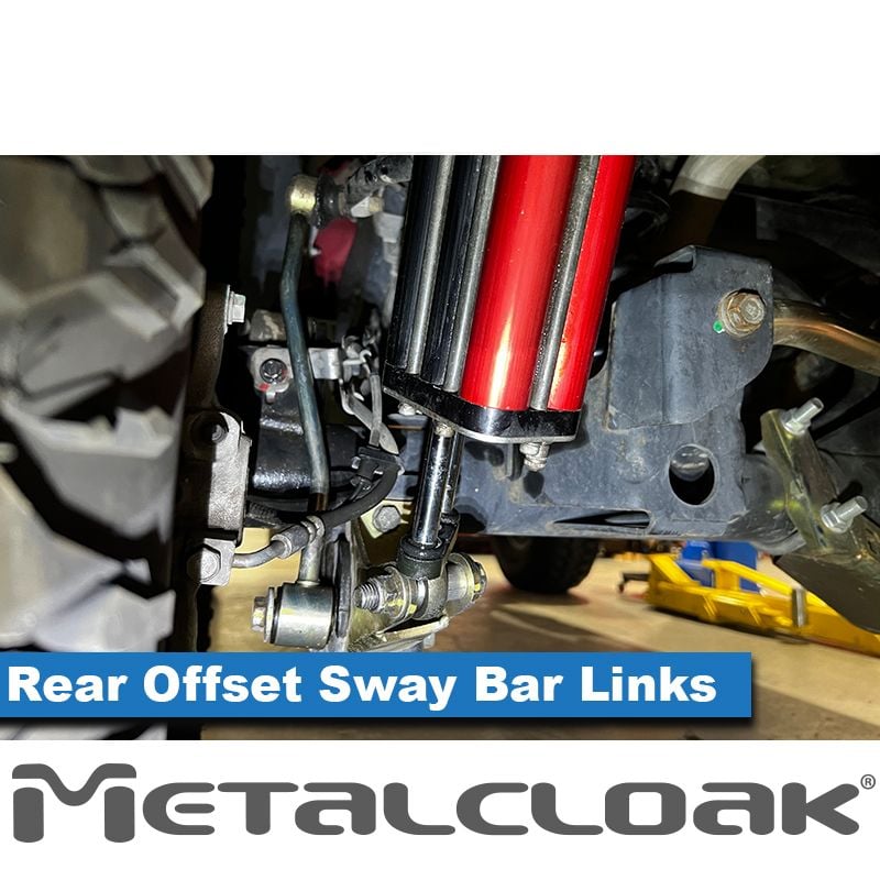 Jeep Wrangler JL 2018-2026, MetalCloak Rear Offset Sway Bar Link Extension Kit, 12in, view 5