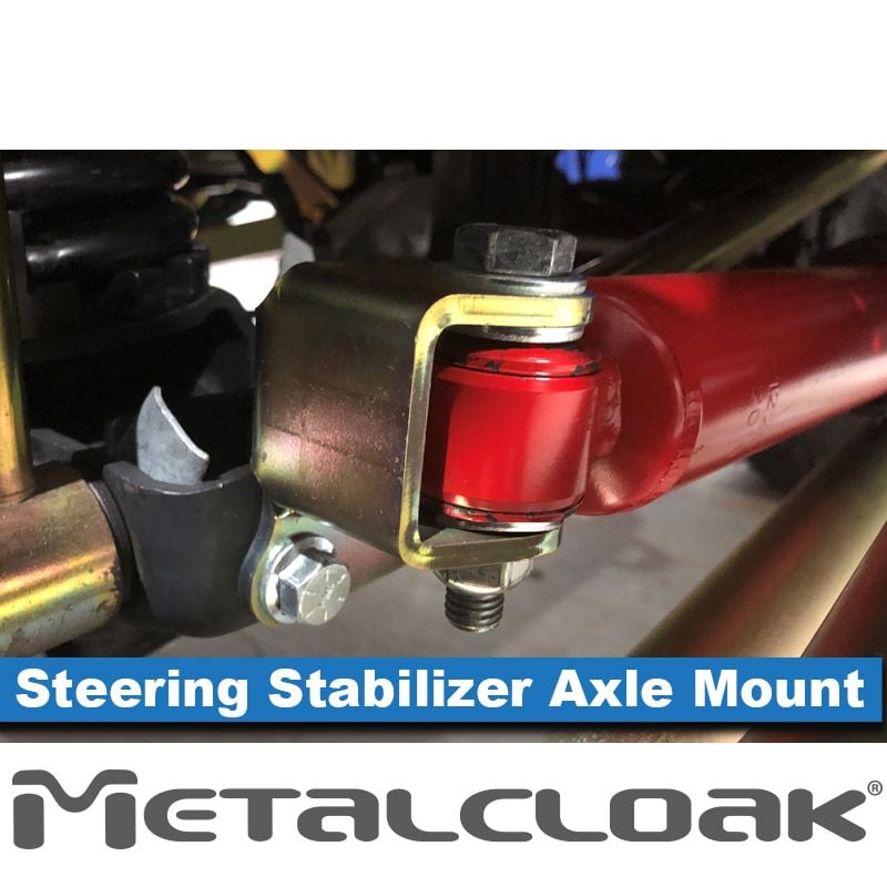 Jeep Wrangler JL 2018-2026 & Gladiator JT 2020-2026, MetalCloak Steering Stabilizer Axle Side Mount, view 3