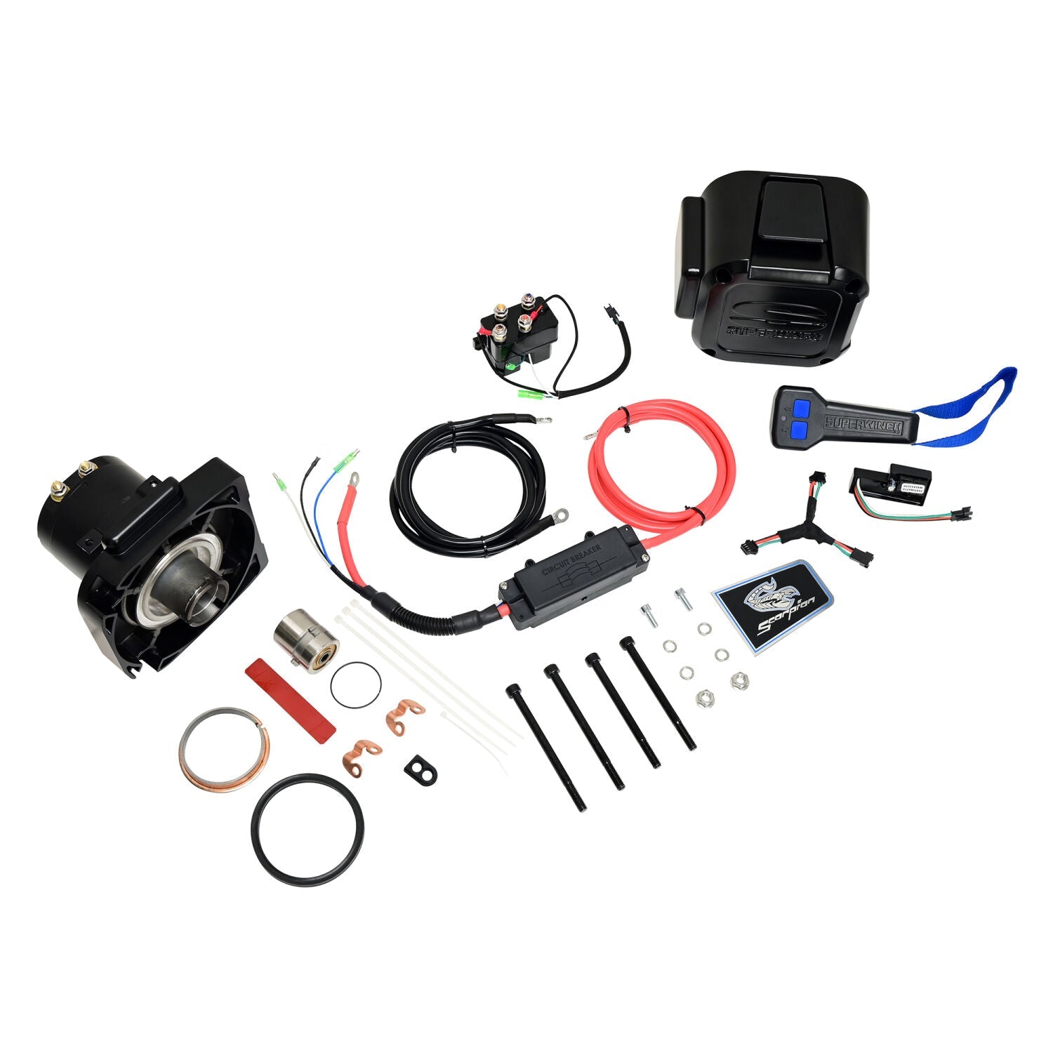 Superwinch Replacement Motor End Assembly for Scorpion 10K SR Winch, view 2