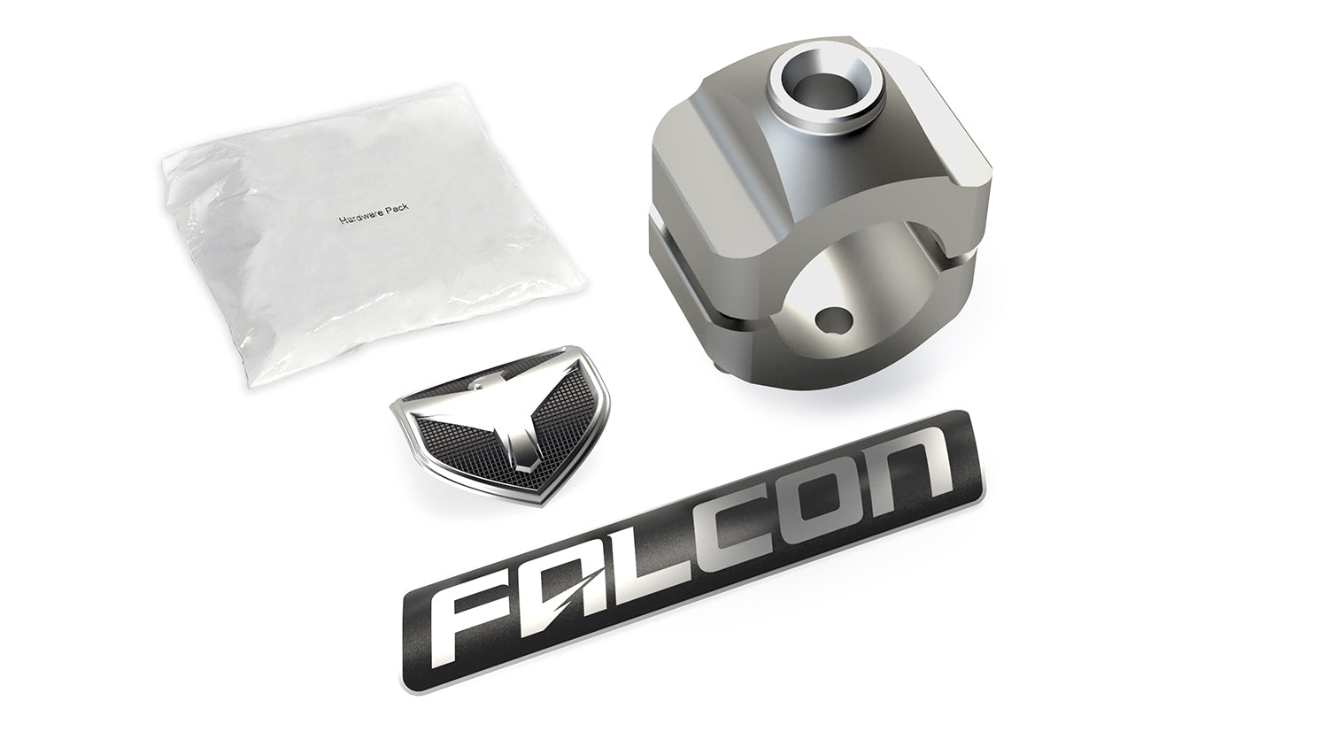 Jeep Wrangler JK/JL & Gladiator JT 2007-2026, Falcon Nexus EF Steering Stabilizer Tie Rod Clamp Kit, 1-5/8in HD