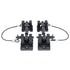 Jeep Wrangler Combat Off Road Billet Aluminum Hood Latch Set - Black Out Series