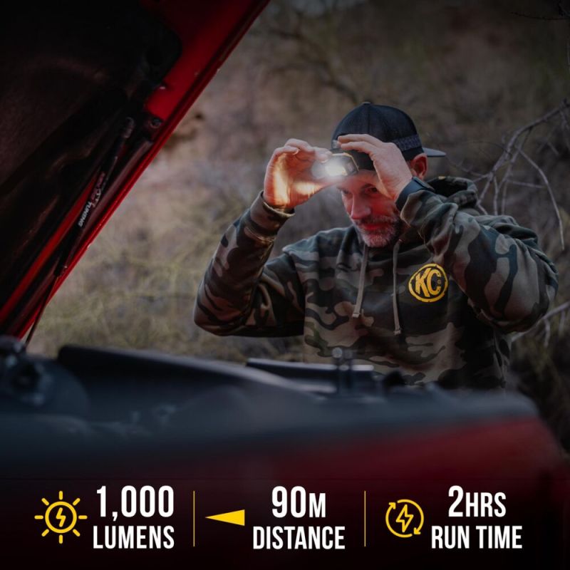 KC HiLiTES FLX 1K Magnetic Headlamp
