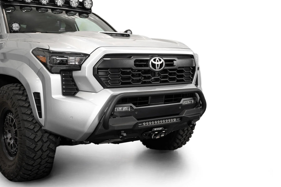 2024+ Toyota Tacoma Addictive Desert Designs Stealth Center Mount Winch Front Bumper w/ Top Hoop