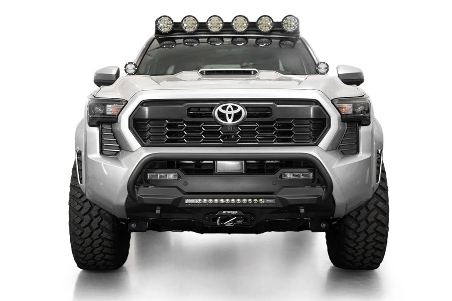 2024+ Toyota Tacoma Addictive Desert Designs Stealth Center Mount Winch Front Bumper w/ Top Hoop