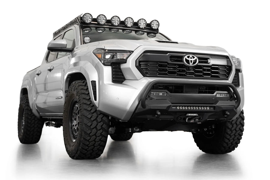 2024+ Toyota Tacoma Addictive Desert Designs Stealth Center Mount Winch Front Bumper w/ Top Hoop