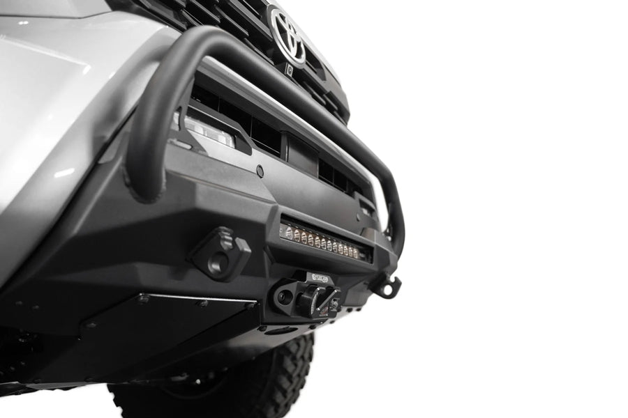 2024+ Toyota Tacoma Addictive Desert Designs Stealth Center Mount Winch Front Bumper w/ Top Hoop
