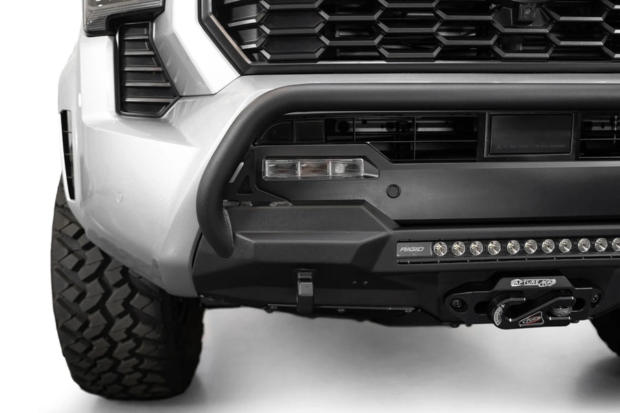 2024+ Toyota Tacoma Addictive Desert Designs Stealth Center Mount Winch Front Bumper w/ Top Hoop