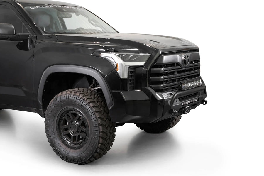 2022-25 Toyota Tundra Addictive Desert Designs Stealth Center Mount Front Bumper w/ Top Hoop